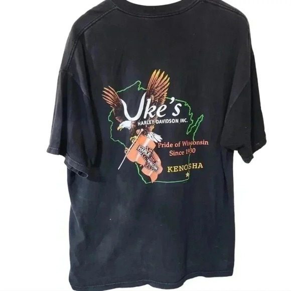 HARLEY Davidson Vintage Lone Rider tee. Size XXL - Picture 3 of 6